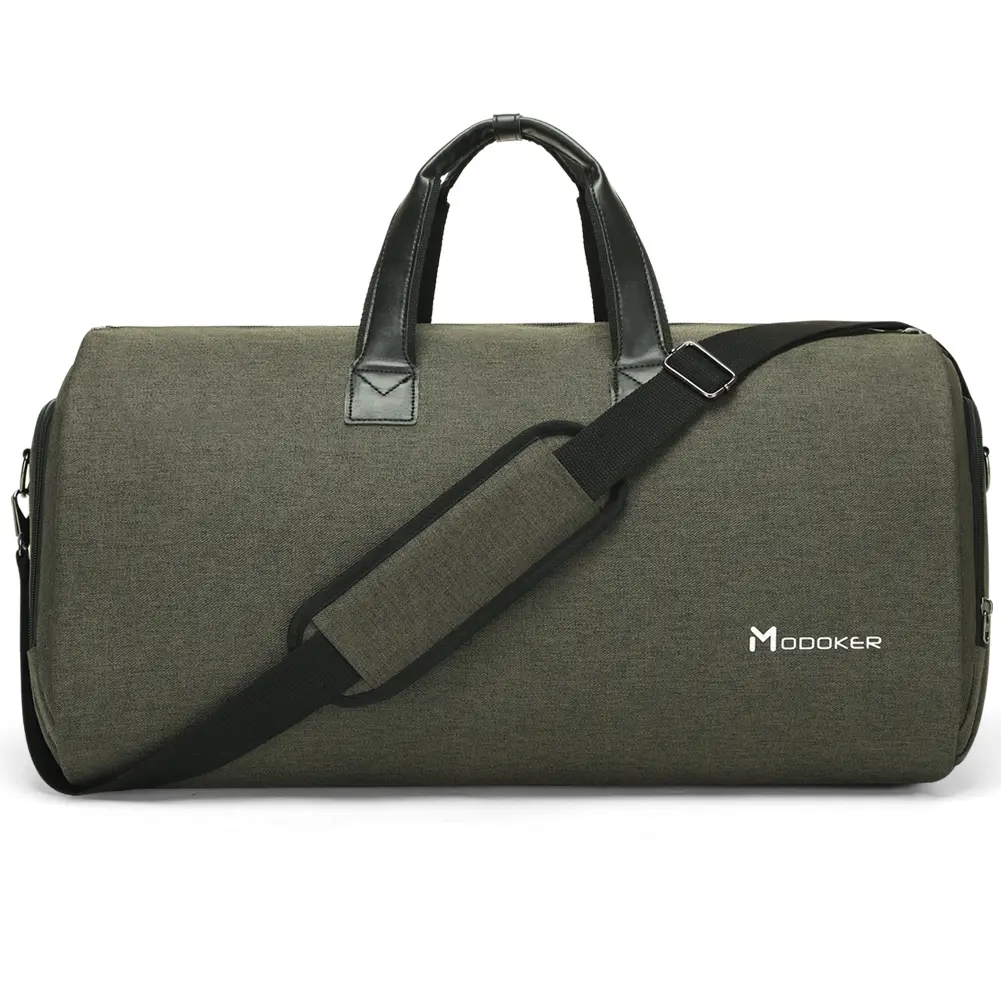 Convertible Garment Bag with Shoulder Strap and Shoe Compartment, Carry on Modoker Duffel Bag for Men Women, 2 in 1 Hanging Suitcase Suit Travel Bags