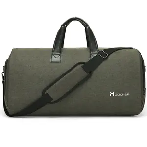 Convertible Garment Bag with Shoulder Strap and Shoe Compartment, Carry on Modoker Duffel Bag for Men Women, 2 in 1 Hanging Suitcase Suit Travel Bags