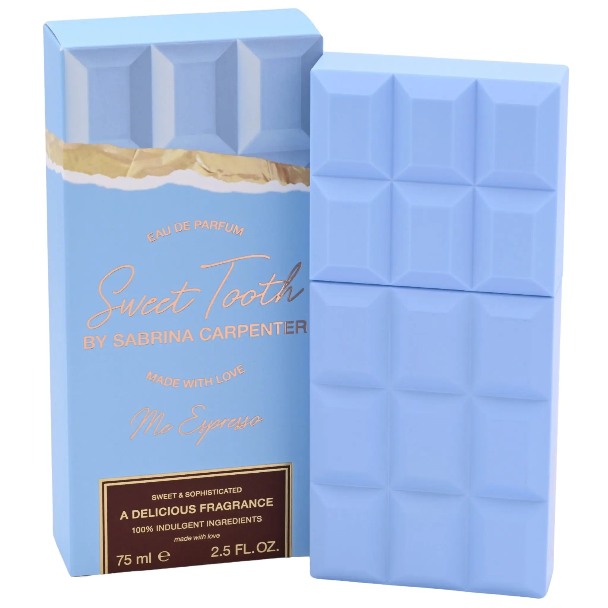 Sweet Tooth My Espresso by Sabrina Carpenter Women's EDP, 2.5 fl oz (2 to 2.9 fl oz Range), Cocoa & Coffee Scent with Espresso Twist, Single Item, New in Box