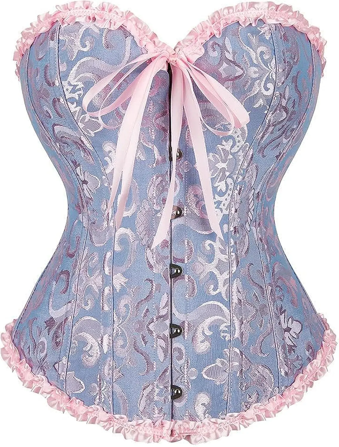 pastel Lavender Corsets Womenswear Costumes Sleeveless Clothes