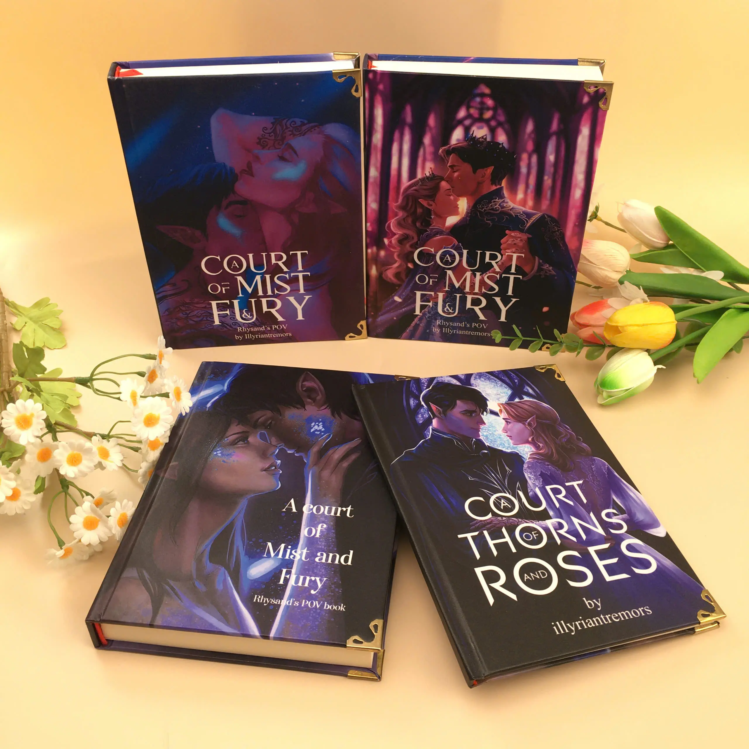 ACOMAF Fantasy Romance Hardcover Book Set, Collector Edition Fanfiction Inspired Novel, Enemies to Lovers Magical Love Story, Gift for Book Lovers