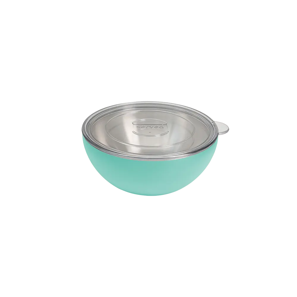 served Vacuum-Insulated Small Serving Bowl (.625Q) - Blue Lemonade