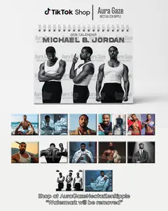 Michael B. Jordan 2026 Wall Calendar Planner, Unique Holiday Gift, Fan Gift, Gift For Her, Michael B. Jordan Celebrity Merchandise, Celebrity Crush Merch
