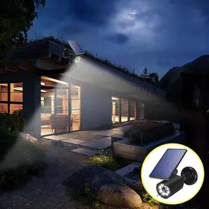 Solar Motion Sensor Outdoor Wall Light, 2000 Lumens Security Floodlight, Ip67 Waterproof, Ideal for Yard, Porch, Garage