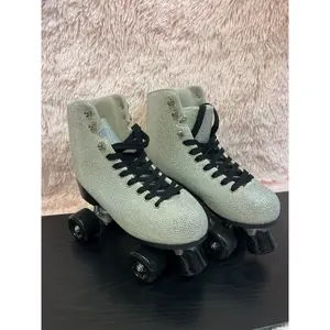 ARCHIE-15 Blingy Silver Rhinestone Women's Roller Skates