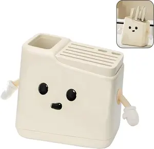 Knife and Fork Holder, Kitchen Counter Organizer, Kitchen Multi-Function with Cartoon Hands and Feet Storage Box Kitchenware Cute Knifeholder