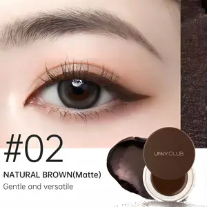UNNY CLUB #2 Nayural Brown Eyeliner & Eyebrow Gel, Long-Wear Waterproof & Smudge Proof Formula, Smooth Application Eye Makeup for Beginners, Eye Liner Waterproof Smudge Proof, Eye Makeup Product