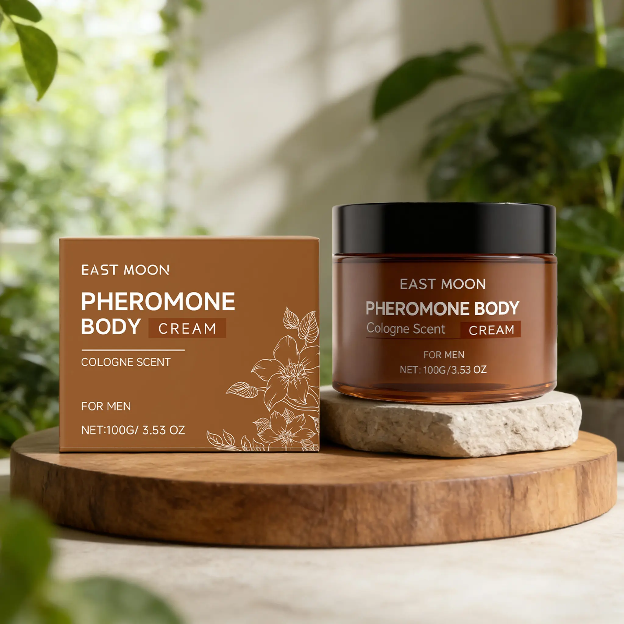 Men's Sandalwood Cologne Fragrance Moisturizing Lotion, Hydrating Skin Care Scented Cream for Dry Skin, Moisturizing Product, Refreshing Lightweight Non-Greasy Formula