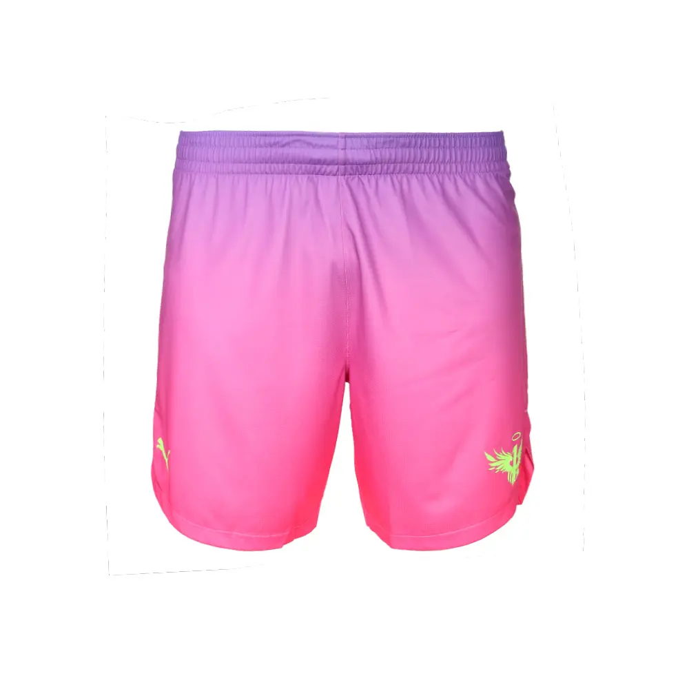 PUMA Mens Team Melo Game Inverse Toxic Shorts Basketball Casual Bottoms Casual - Pink, Purple