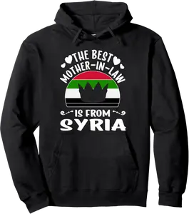 The Best Mother-In-Law Is Syrian Syria Mothers Day Pullover Hoodie - Kesharleemas Shop 29B09SQWHVKW