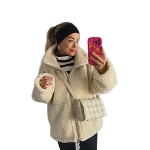WINTER TURTLE NECK WOOL ZIP UP JACKET Casual Minimalist