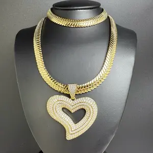 Set of necklace and bracelet with variety of pendant, necklace is 20 inches long and bracelet is 8 inch long