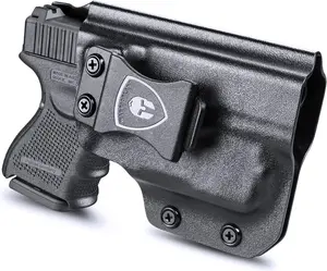 WARRIORLAND Compatible with Glock 26 w/TLR-6 Holster, IWB Kydex Holster Fit Glock 26/27/28/33 w/TLR6 Laser Light, Inside Waistband Concealed Carry Holster, Adj. Cant & Retention, Right Hand Tactical Equipment