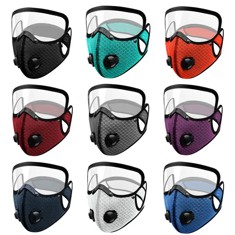 Sports Dust Protection Face Mask - Filter-Protected, Warm, Detachable Lens Design for Cycling