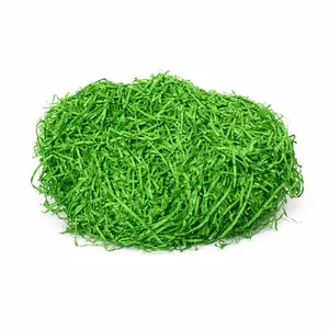 4 Pack Green Paper Easter Grass Filler – 3oz Each, Decorative Basket Shred for Easter Gifts & Crafts