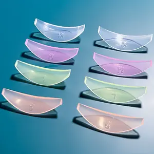 4 Pairs Eyelash Perming Pads, Suitable for most lengths of eyelashes, Soft & Elastic Lash Lift Shields, Formaldehyde-Free, Reusable Eyelash Perming Tools for DIY & Salon Use