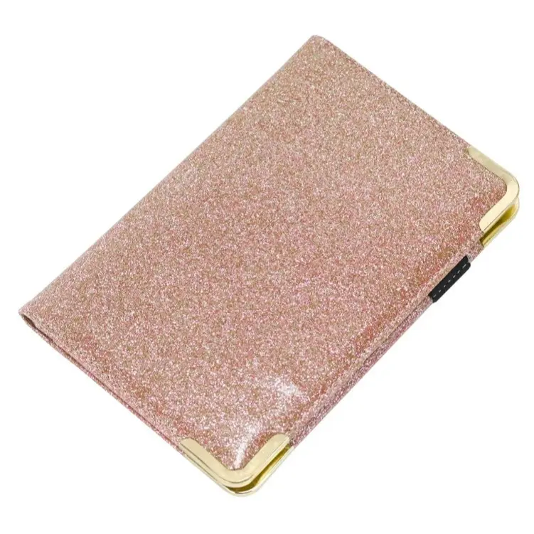 Server Book for Waitress Organizer Wallet for Women Cute, Receipt Holder Presenter 5 Pockets Waiter Accessories (Glitter Blue)