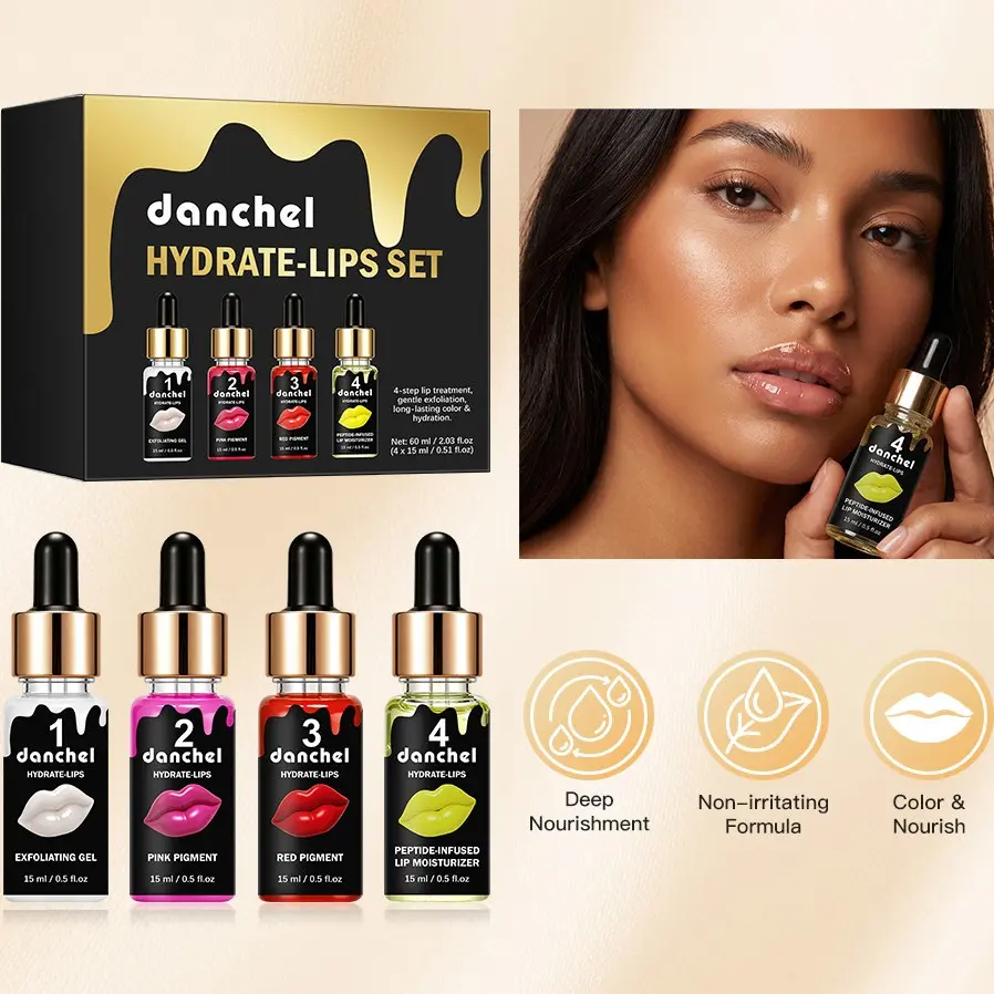 Professional Lip Coloring Kit, Long-Lasting Moisturizing Lip Care, Dual-Lip Nourishment, Bb Micro Needle Lip Gloss Set