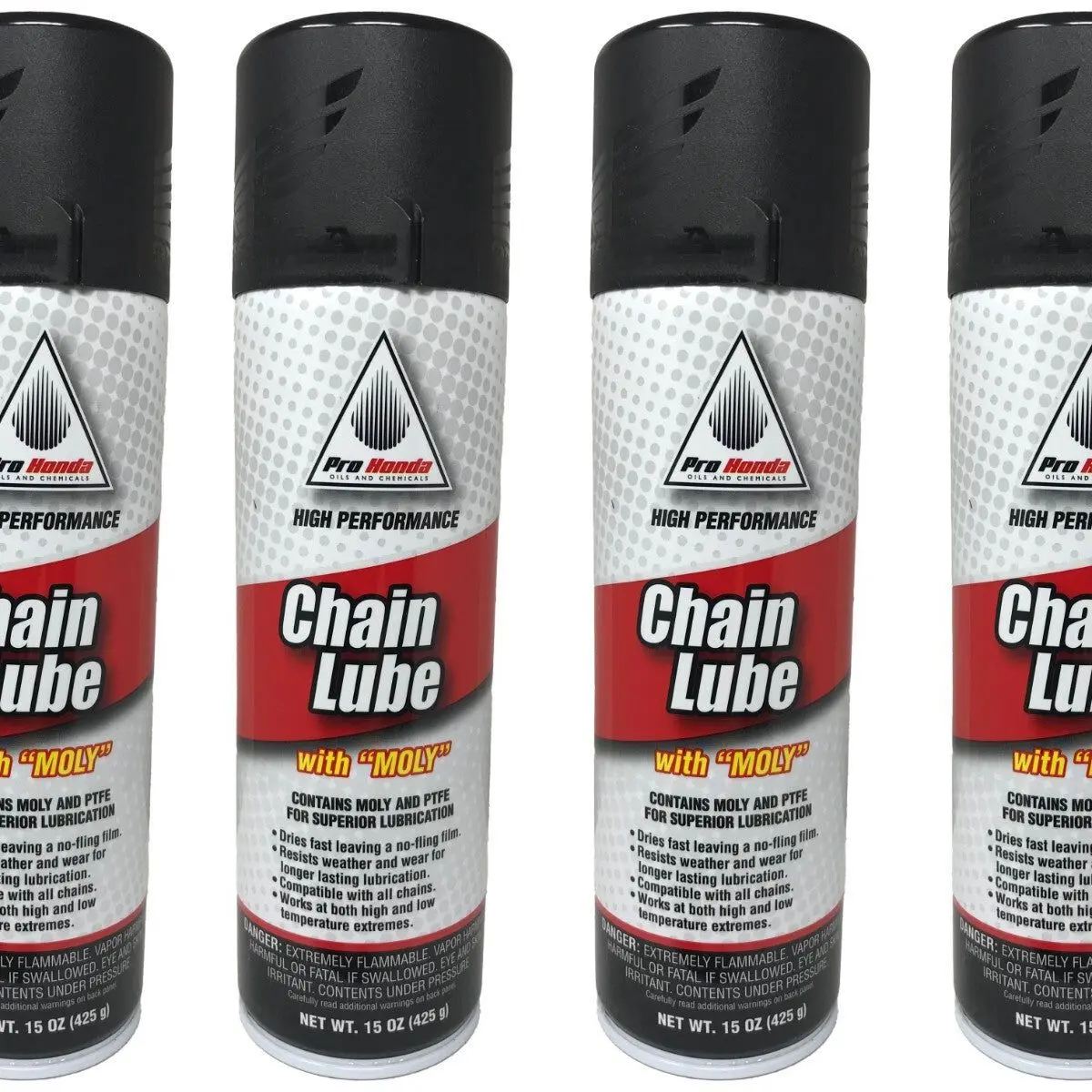 Honda Genuine OEM Chain Lube with Moly 08732-CLM00 - 4 Pack