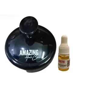 Sample Mini 3ml Hair Boom Drops Hair Growth Oil Haircare Kit with Comfort Scalp Brush