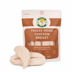 Freeze Dried Chicken Breast Dog & Cat Treats 3.5oz High Protein Peach Pet