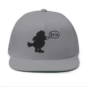CHIRPS Flat Bill Cap with Embroidered Design, Gray Color, Casual Style, Perfect for Everyday Wear