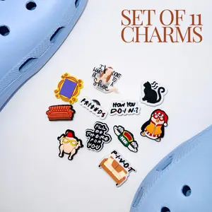 Friends Shoe Charms, Set of 9 Friends Charms for Clogs, Friends TV Show Merch, Friends Shoe Charms, Pivot Charms, I’ll ne the