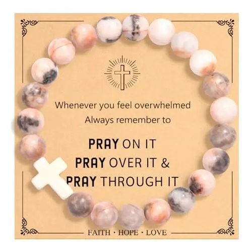 Christian Easter Gifts for Women, Easter Basket Stuffers Cross Bracelet, Inspirational Religious Birthday Bracelet for Her/Mom/Grandma/Daughter/Granddaughter/Friends/Sister/Godmother, Jesus Faith Jewelry Christian Easter Gifts for Women, Easter Basket Stuffers Cross Bracelet, Inspirational Religious Birthday Bracelet for Her/Mom/Grandma/Daughter/Granddaughter/Friends/Sister/Godmother, Jesus Faith Jewelry