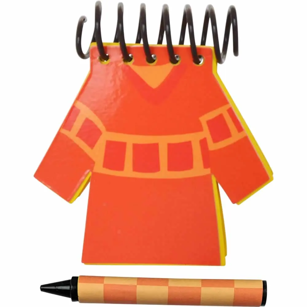 Handcrafted Handy Dandy Inspired Orange Joe Shirt Notebook