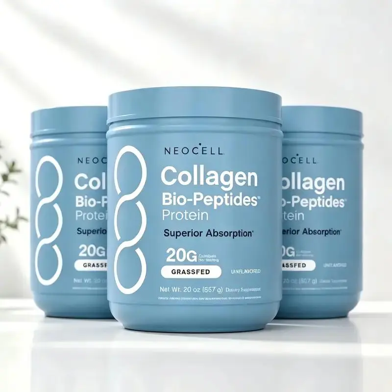 3 Bottles NeoCell Collagen Peptides Powder 20oz - Grassfed Protein Supplement UJ- Advanced with 18 Essential Amino Acids