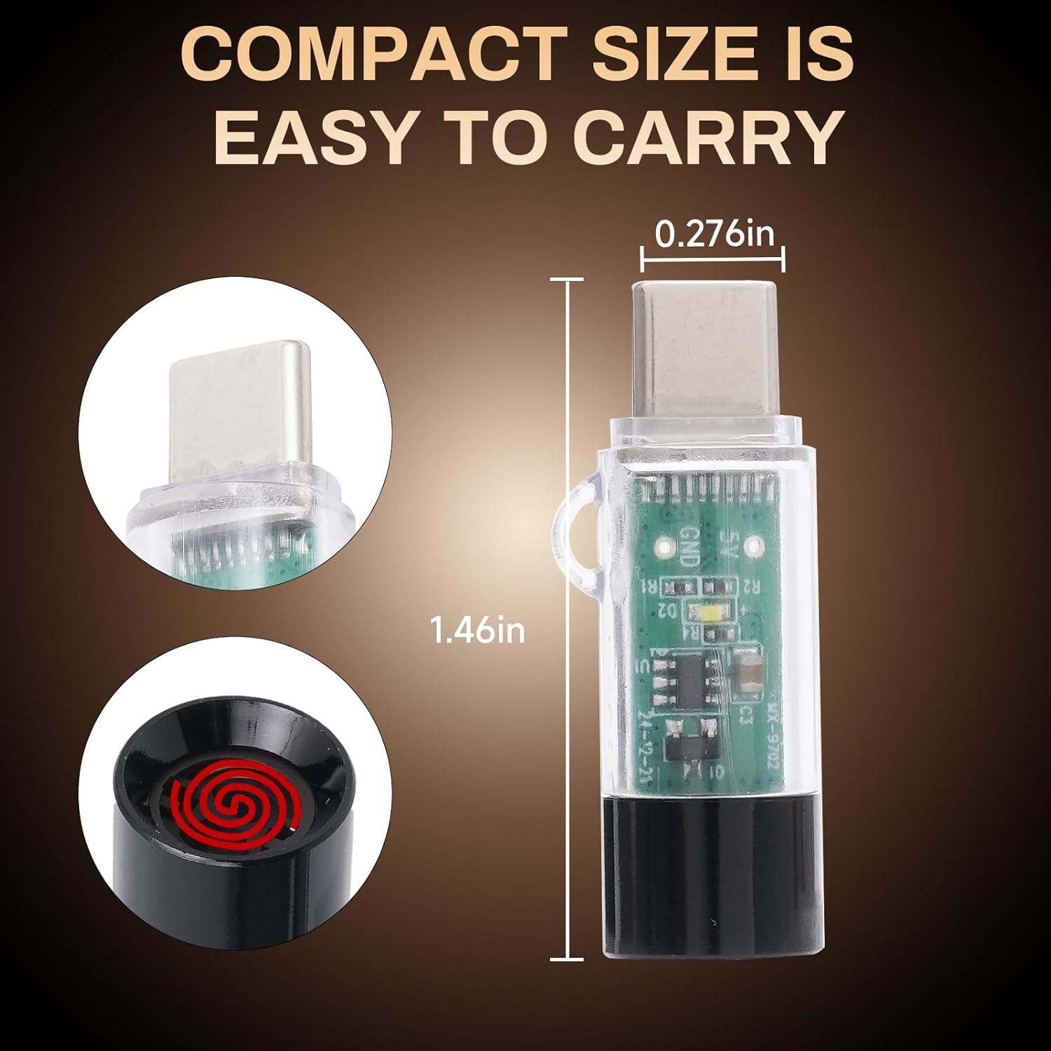 2026 USB Type-C Electric Lighter, Phone or Power Bank Powered, mini, Lightweight, Activated by plugging into Power Source, Automatically Turns Off After 10 Seconds , Windproof  for Travel Outdoor