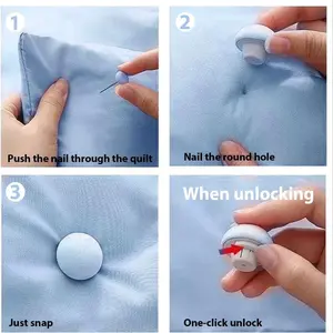 5 Pack Bed Sheet Holders, Mushroom Design Quilt Clips, No Needle One Click Unlock, Wholesale Bedding Accessories, Easy-To-Use Fasteners