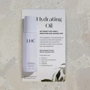 Hydrating Oil How-To Cards