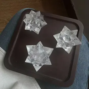 Clear Quartz Merkaba  star cube