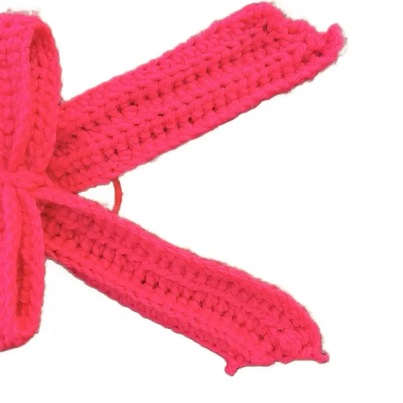 Crochet hair bow