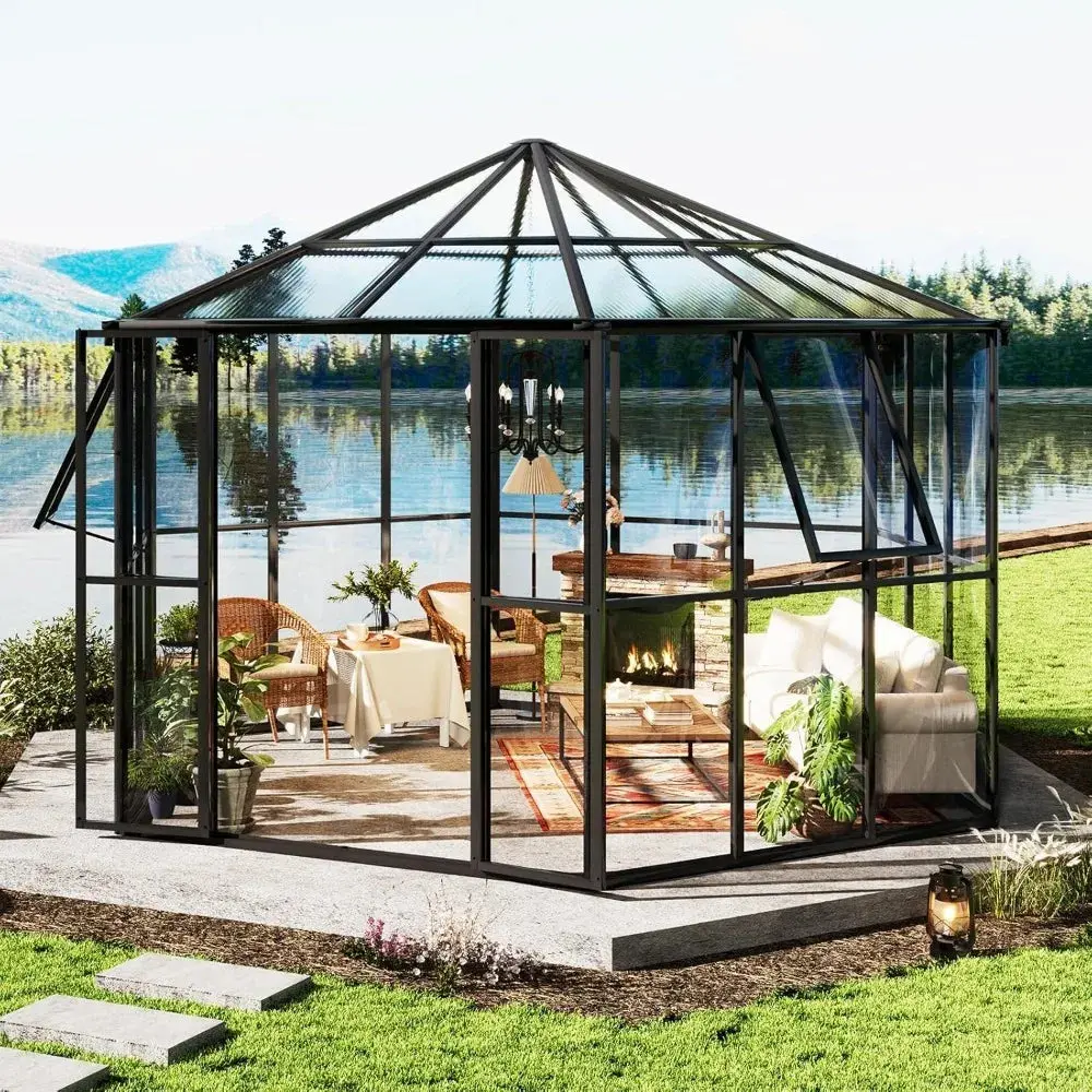 Hexagonal Polycarbonate Greenhouse with Quick Assembly