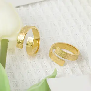 ALHAMDULILLAH|BAR RING Personalized Adjustable Double Arabic Rings Deep Engraving Stainless Steel Islamic Ring Remember Gift　　