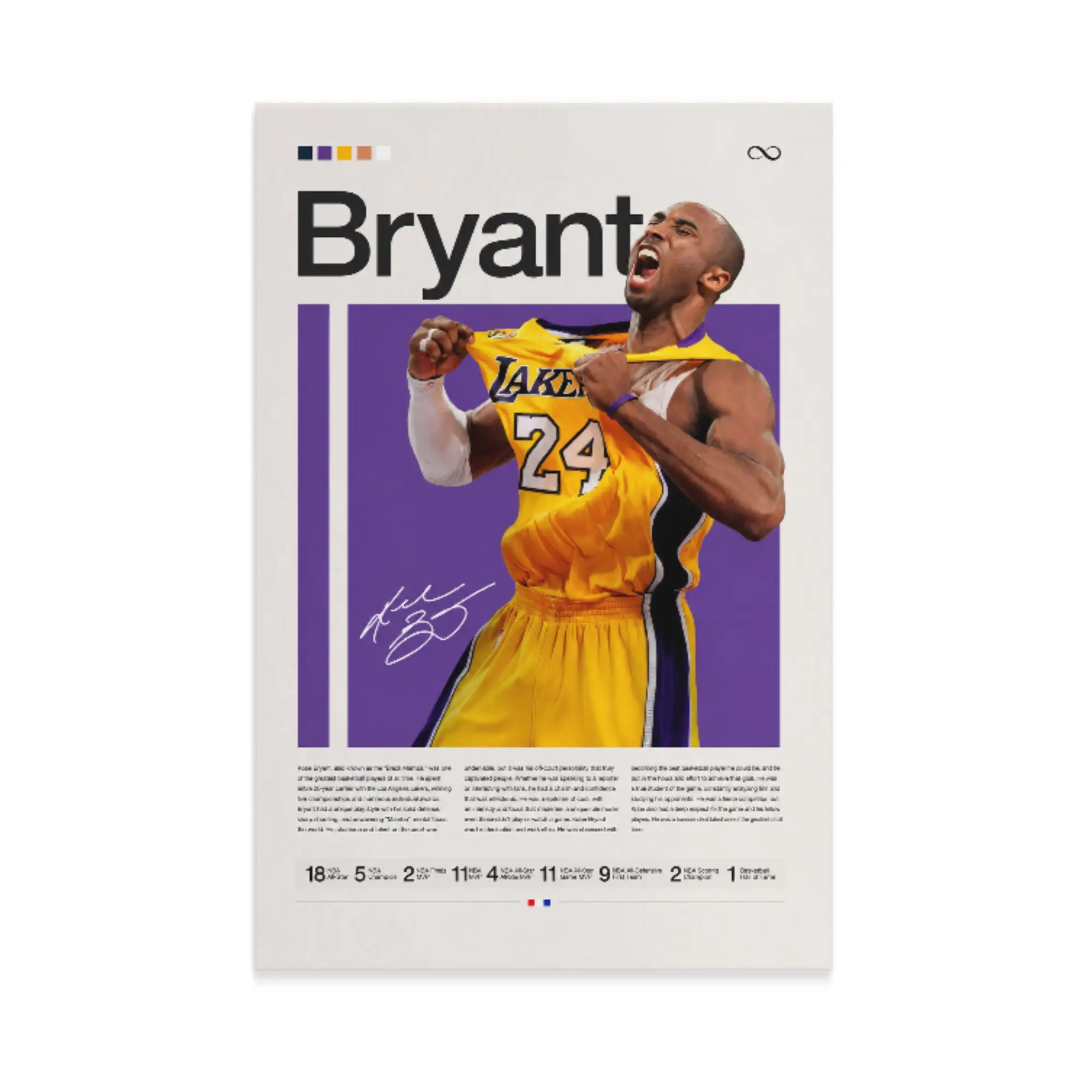 Kobe Bryant Poster, LA Lakers Poster, NBA Poster, Sports Poster, Mid Century Modern, NBA Fans, Basketball Gift, Sports Bedroom Posters
