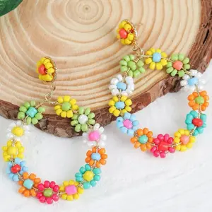 Daysi Flower Drop Earrings