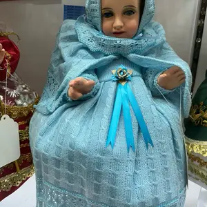Blue Embroidery Jesus Outfit