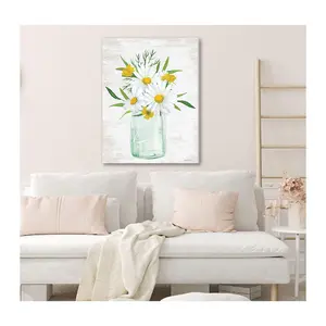 Courtside Market Spring Floral Bouquet Daisy 30x40 Canvas Wall