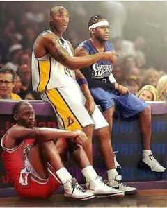 Michael Jordan, Kobe Bryant, and Allen Iverson Poster