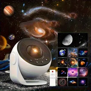 Smart Galaxy Projection Lamp Pro Globe, Starry Sky Projector, Wireless 15 Noise, Remote Control, 13 HD Starlight Movies, Bedroom Lighting, Game Room
