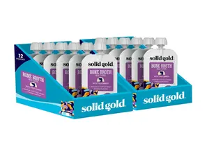 Solid Gold Bone Broth Tuna Meal Topper for Cats