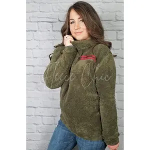 Sherpa Turtleneck Pullover