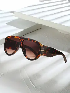 Unisex Leopard Sunglasses, Casual Style PC Frame, All-Season Wear, Ideal for Daily Use & Parties, Sun Protection Fashion Accessory