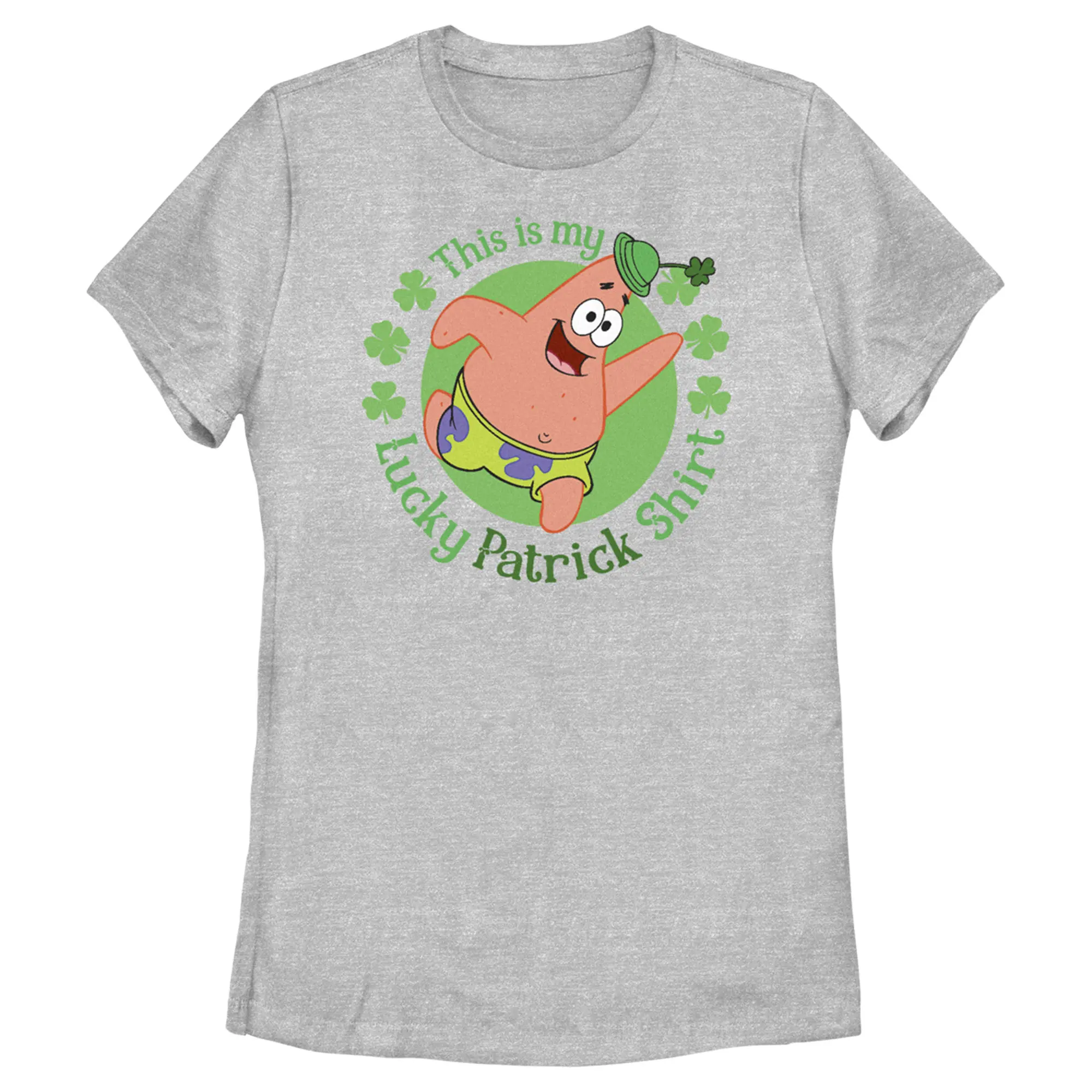 Women's SpongeBob SquarePants St. Patrick's Day This is my Lucky Patrick Shirt T-Shirt