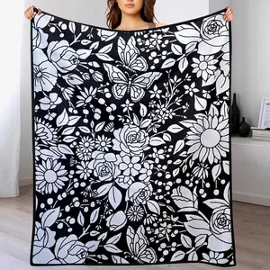 Colorable plush blanket for air conditioning, without paint, soft and skin-friendly, suitable for children and adults, makes a great gift for holidays.
