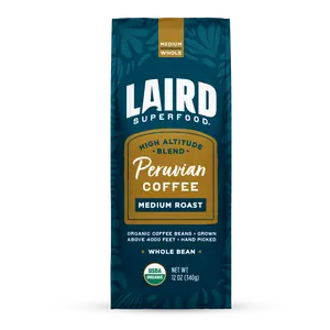 Organic Peruvian Medium Roast Whole Bean Coffee