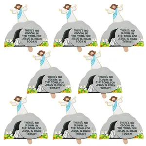 8" Bulk 48 Pc. Religious Easter Jesus is Risen Pop-Up Foam Craft Kits